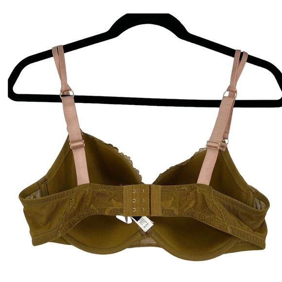 Etam Bra No 2 Plunge push up green size 38D - Picture 3 of 6
